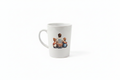 Father's Day Ceramic Cup with Best Dad Ever dad with boy and girl DTF print on white background
